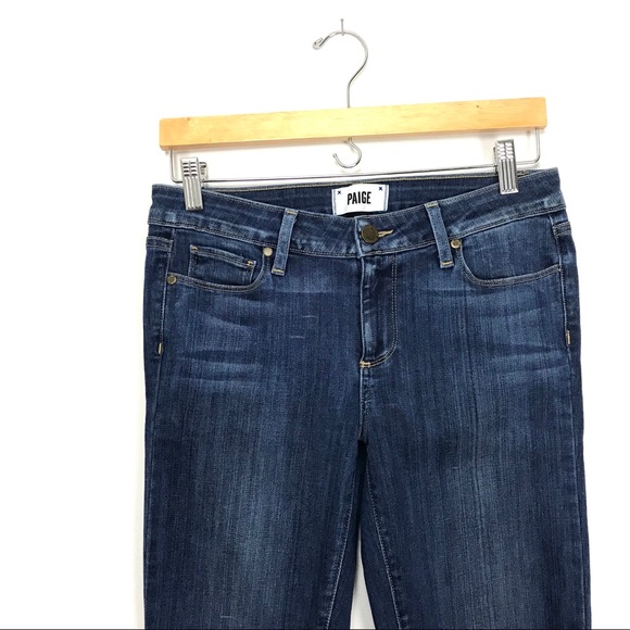 Paige Verdugo Ankle Skinny Jeans Raw Hem Orson B7 - Picture 2 of 8